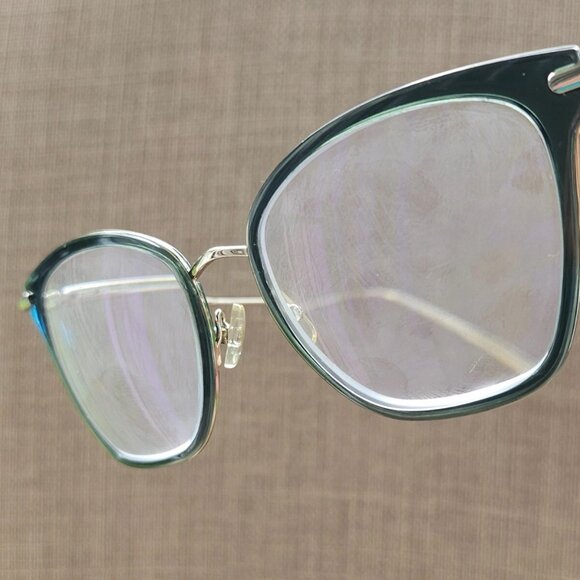 Longchamp Women Eyeglasses Frame Gold/Olive Tone 52[]19 135 Glasses Eye Wear main image 4